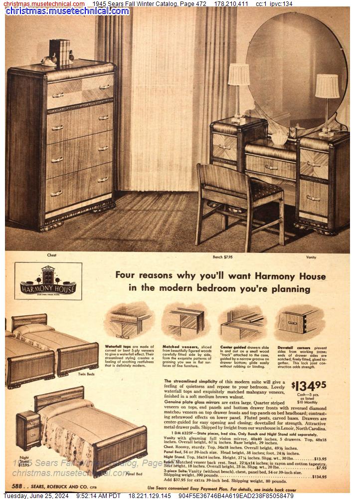 1945 Sears Fall Winter Catalog, Page 472