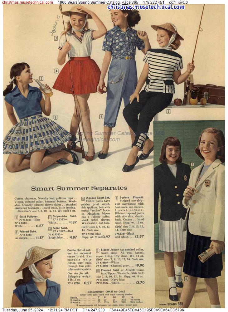 1960 Sears Spring Summer Catalog, Page 365
