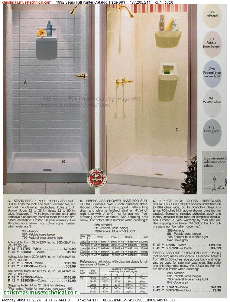 1992 Sears Fall Winter Catalog, Page 691