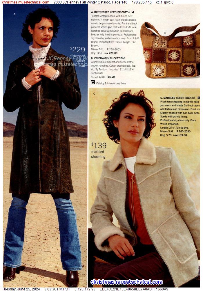2003 JCPenney Fall Winter Catalog, Page 140