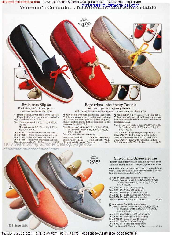 1973 Sears Spring Summer Catalog, Page 432