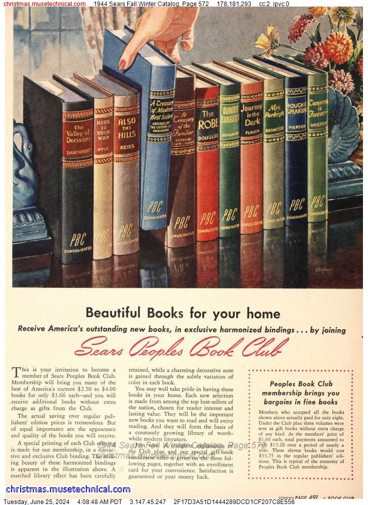 1944 Sears Fall Winter Catalog, Page 572