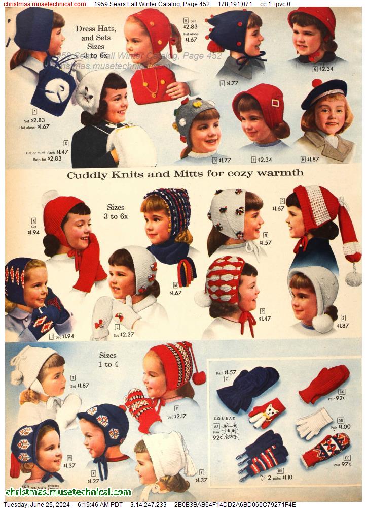 1959 Sears Fall Winter Catalog, Page 452