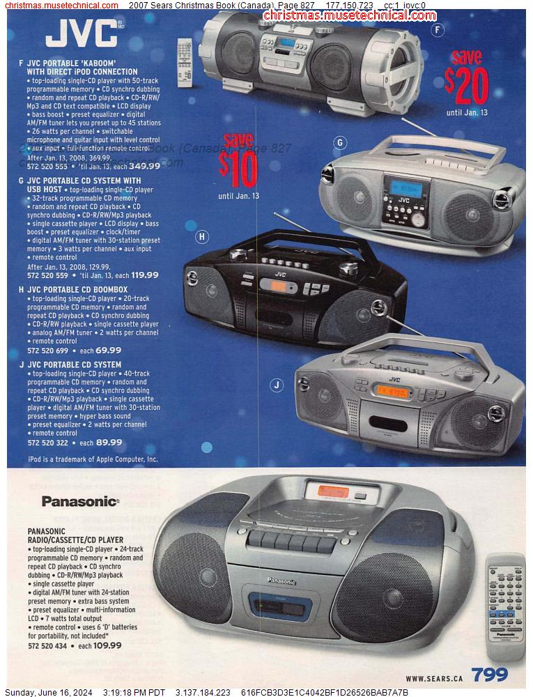 2007 Sears Christmas Book (Canada), Page 827