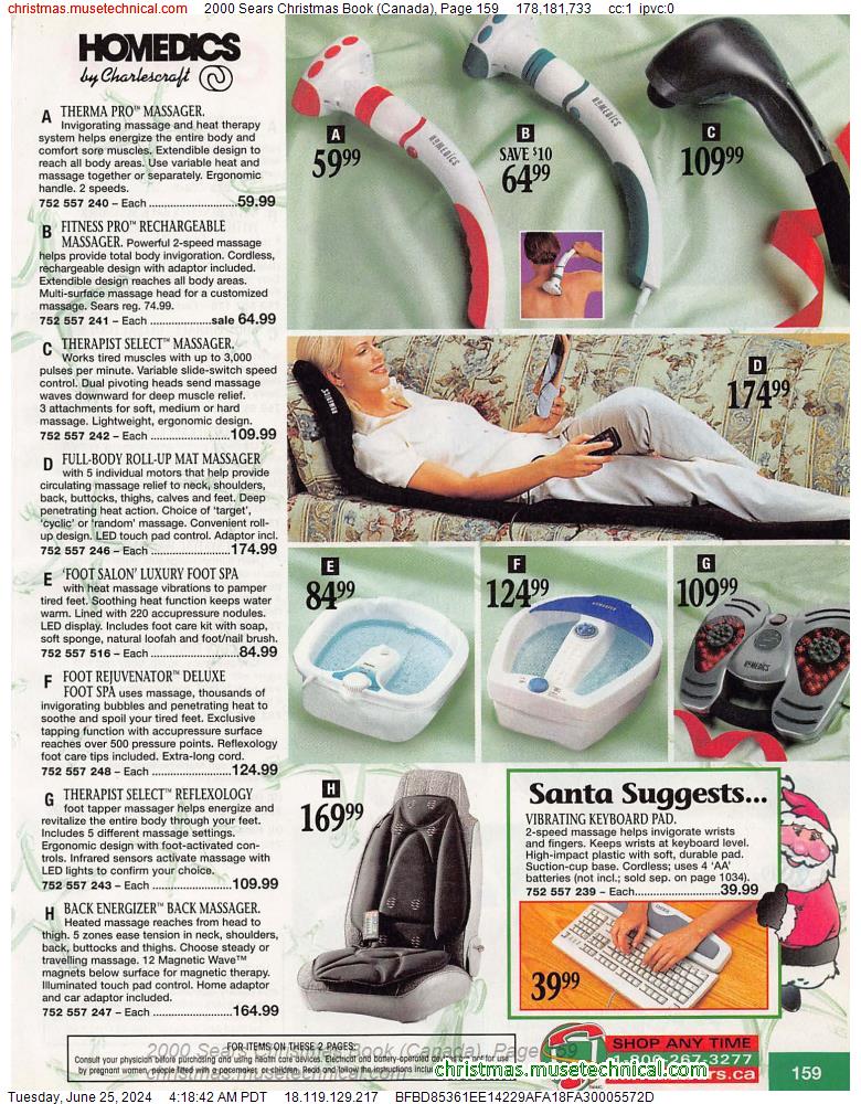 2000 Sears Christmas Book (Canada), Page 159