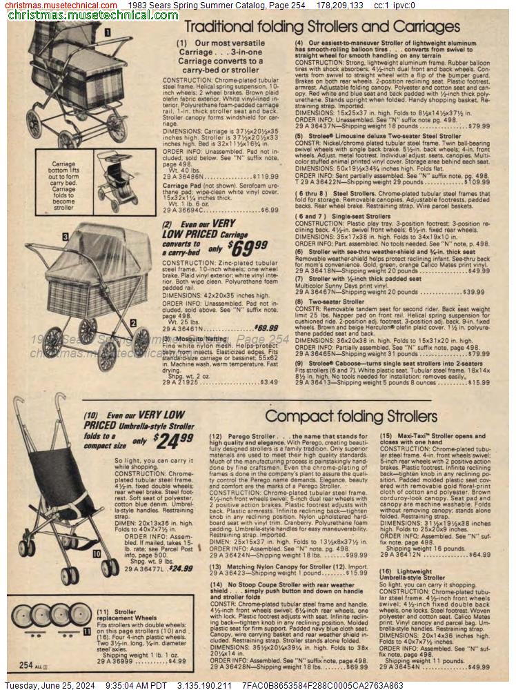 1983 Sears Spring Summer Catalog, Page 254