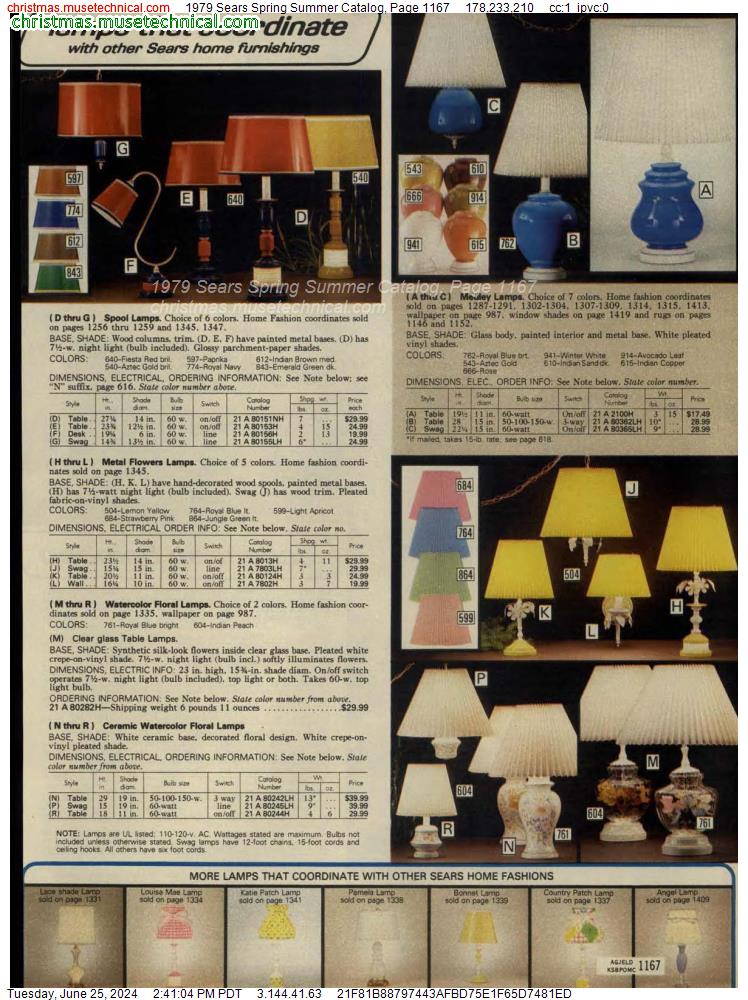 1979 Sears Spring Summer Catalog, Page 1167