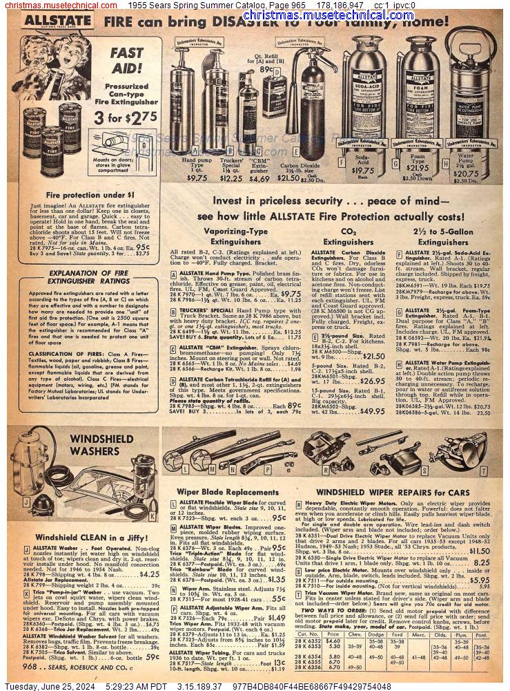 1955 Sears Spring Summer Catalog, Page 965