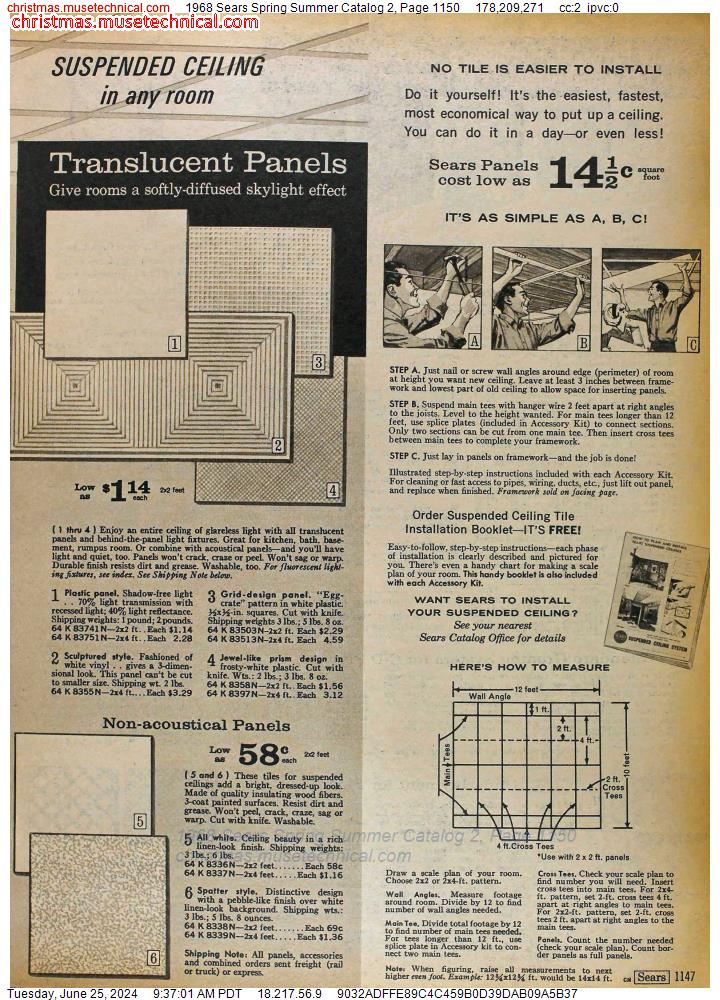 1968 Sears Spring Summer Catalog 2, Page 1150