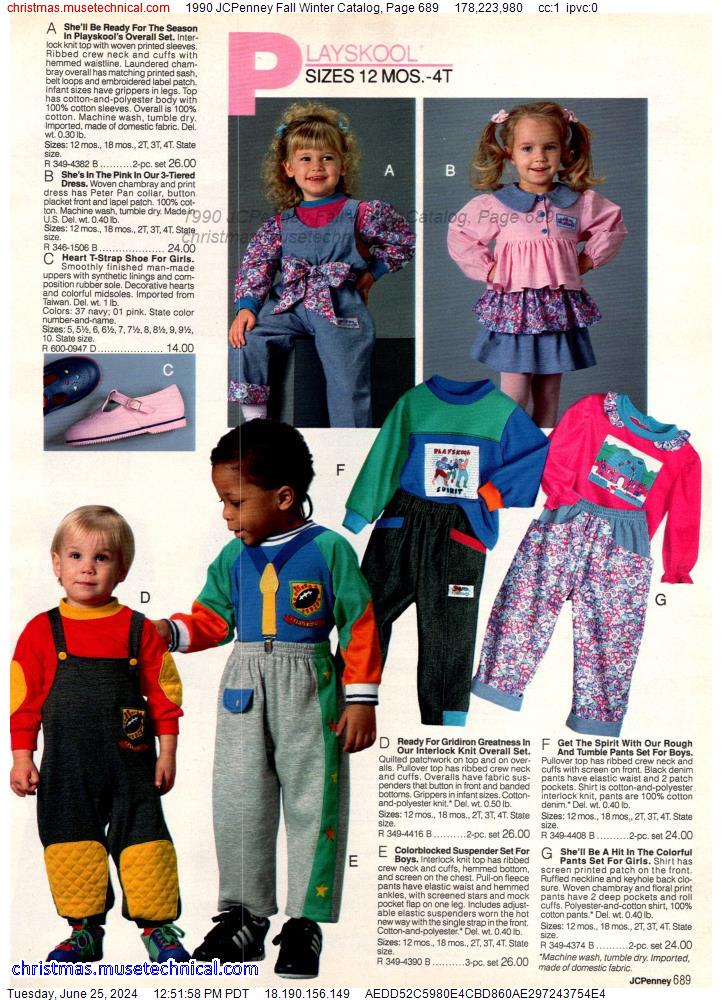 1990 JCPenney Fall Winter Catalog, Page 689