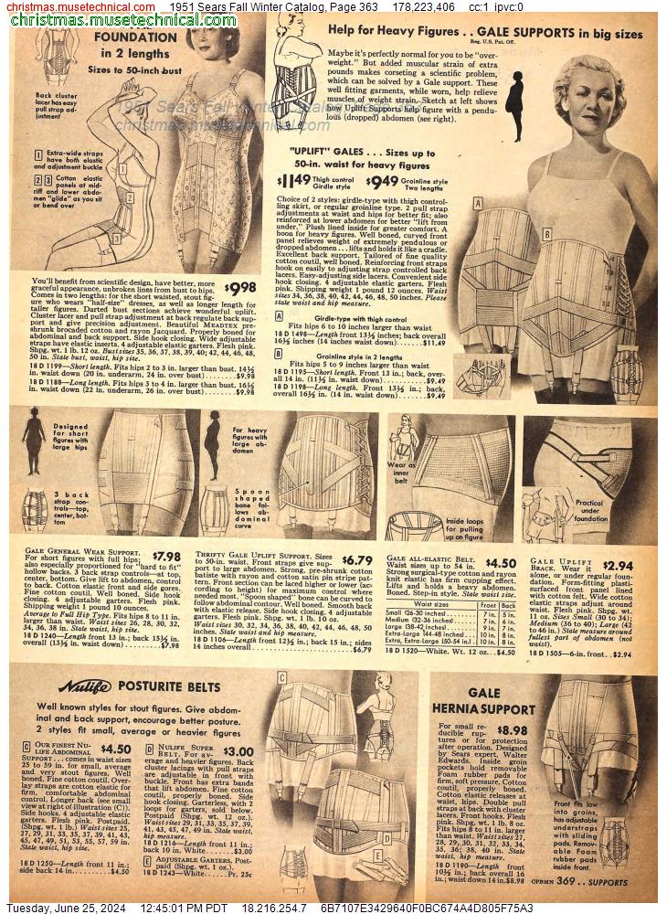 1951 Sears Fall Winter Catalog, Page 363