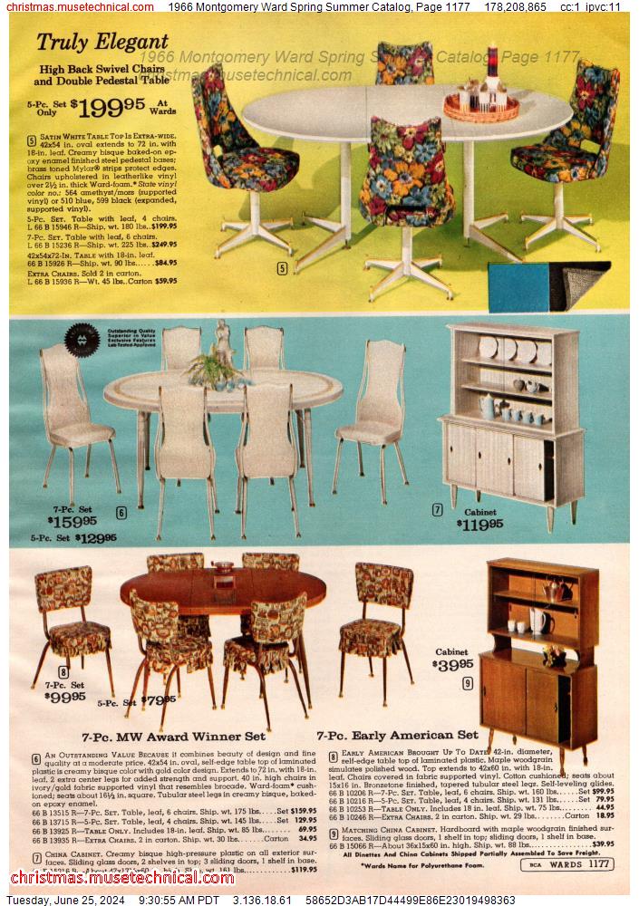 1966 Montgomery Ward Spring Summer Catalog, Page 1177