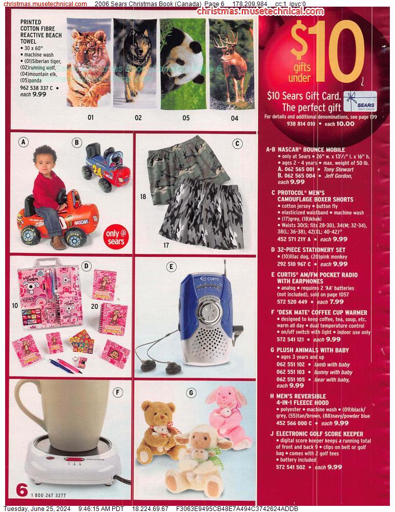 2006 Sears Christmas Book (Canada), Page 6