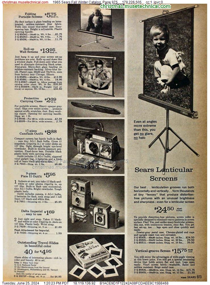 1965 Sears Fall Winter Catalog, Page 975
