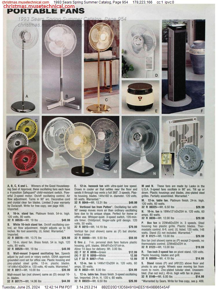1993 Sears Spring Summer Catalog, Page 954
