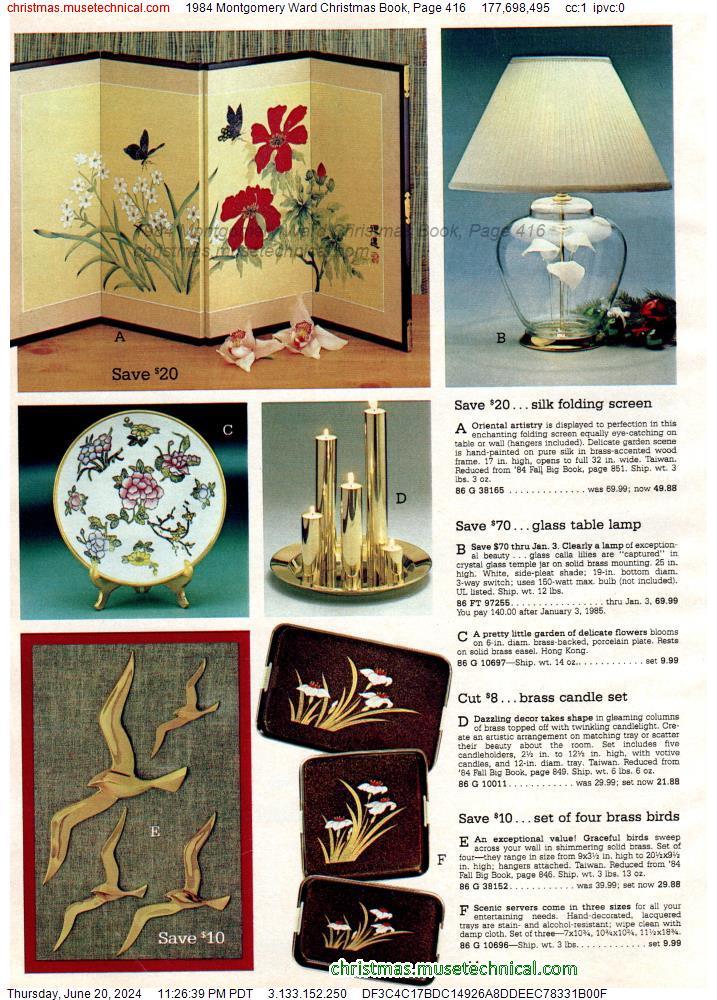 1984 Montgomery Ward Christmas Book, Page 416