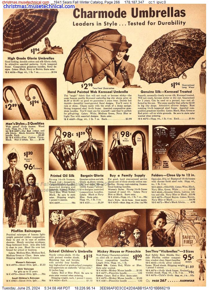 1941 Sears Fall Winter Catalog, Page 266