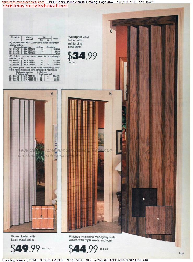 1989 Sears Home Annual Catalog, Page 464
