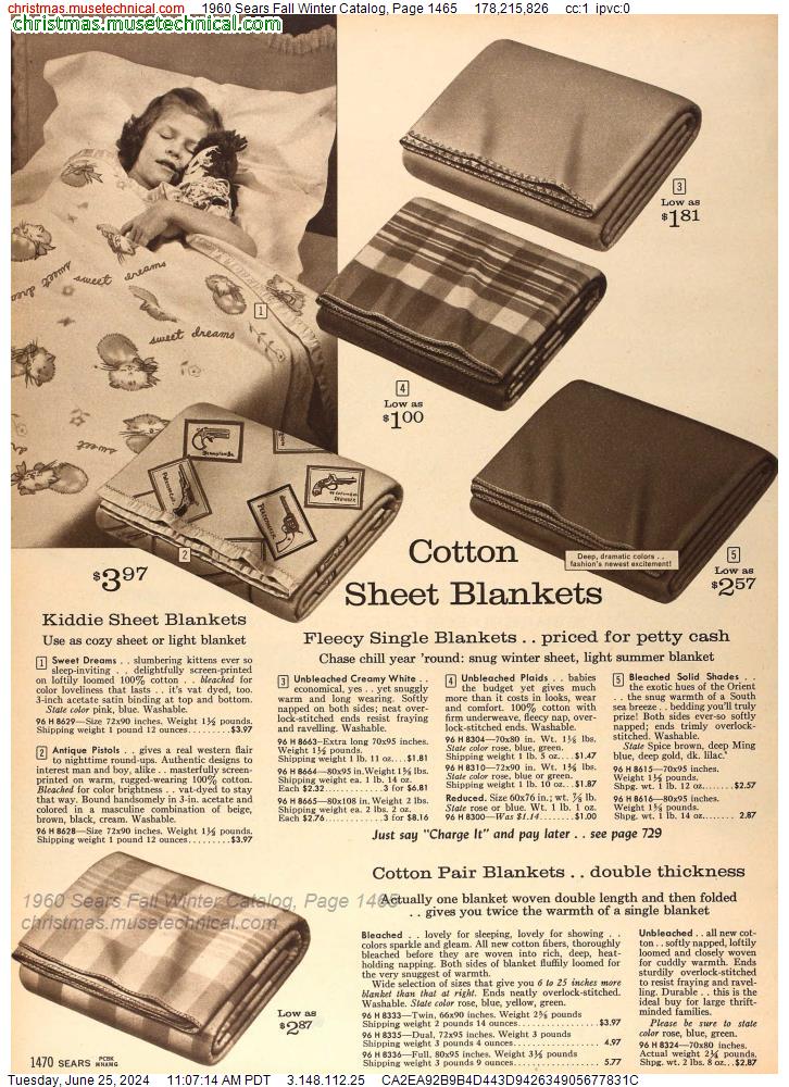 1960 Sears Fall Winter Catalog, Page 1465
