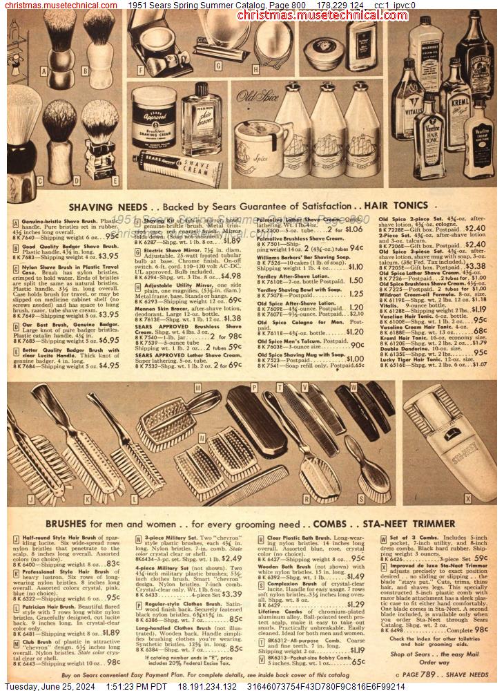 1951 Sears Spring Summer Catalog, Page 800