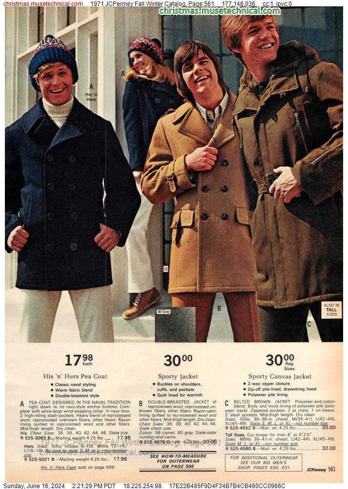 1971 JCPenney Fall Winter Catalog, Page 561