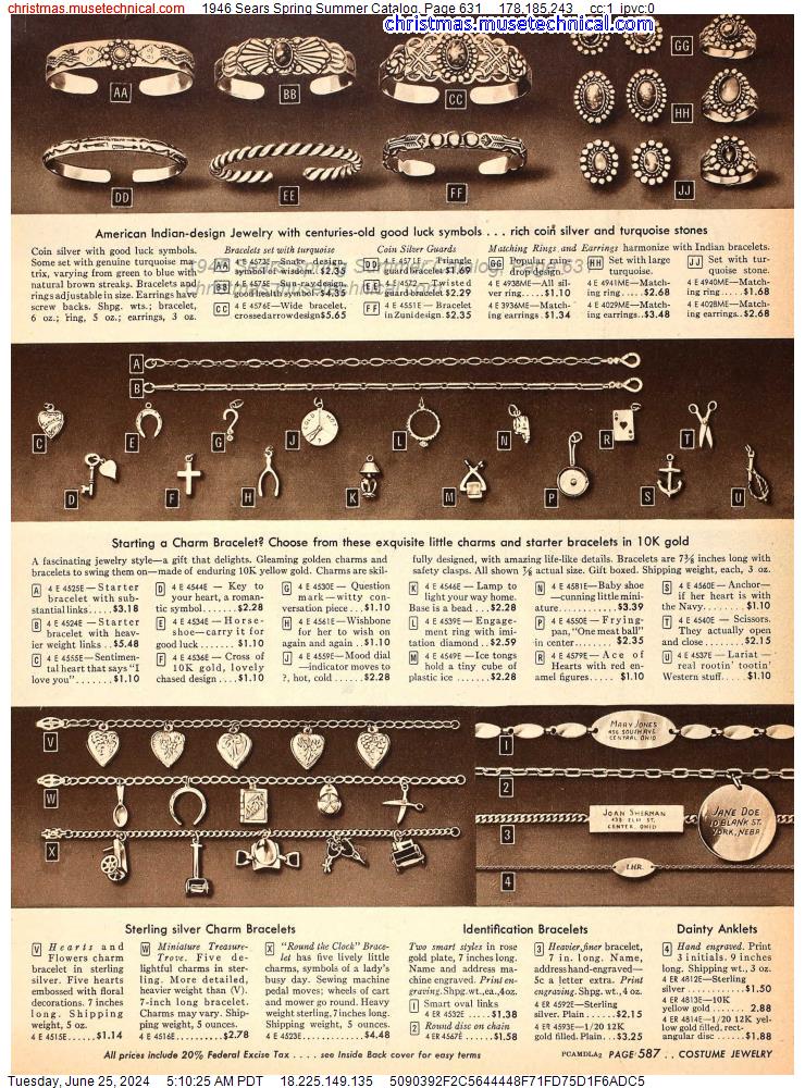 1946 Sears Spring Summer Catalog, Page 631