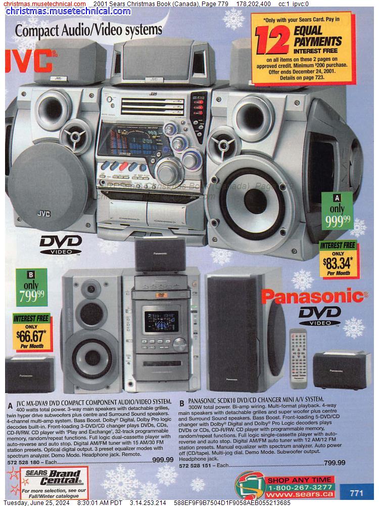 2001 Sears Christmas Book (Canada), Page 779