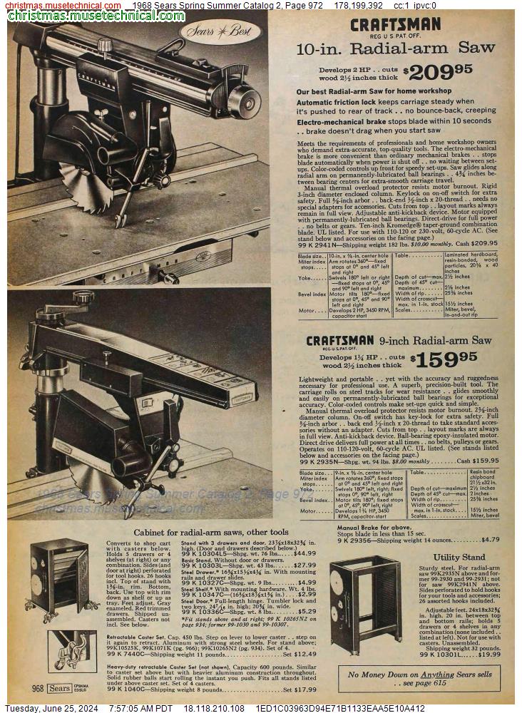 1968 Sears Spring Summer Catalog 2, Page 972
