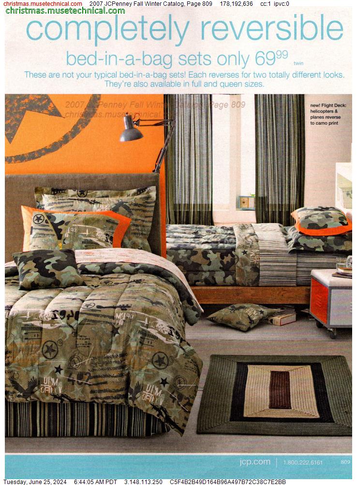 2007 JCPenney Fall Winter Catalog, Page 809