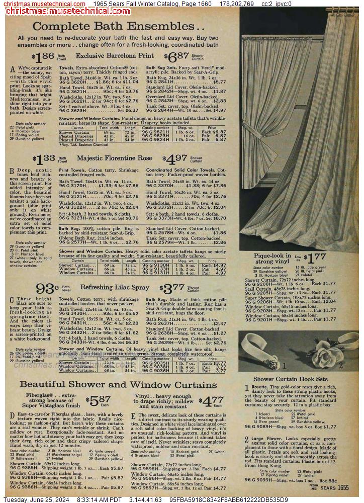 1965 Sears Fall Winter Catalog, Page 1660