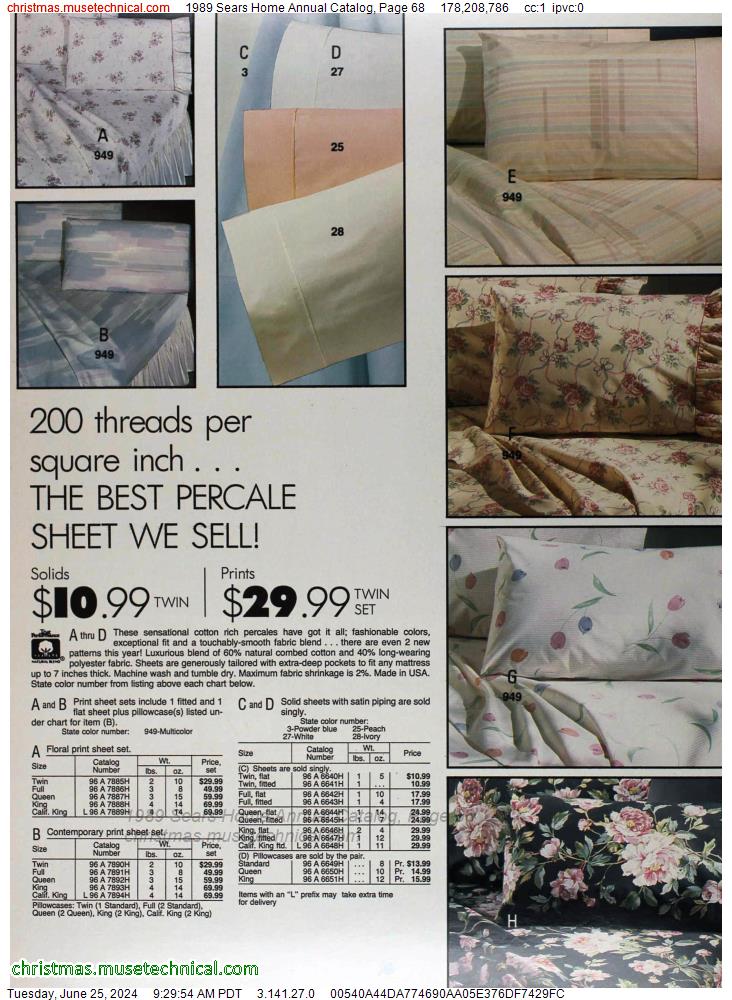 1989 Sears Home Annual Catalog, Page 68