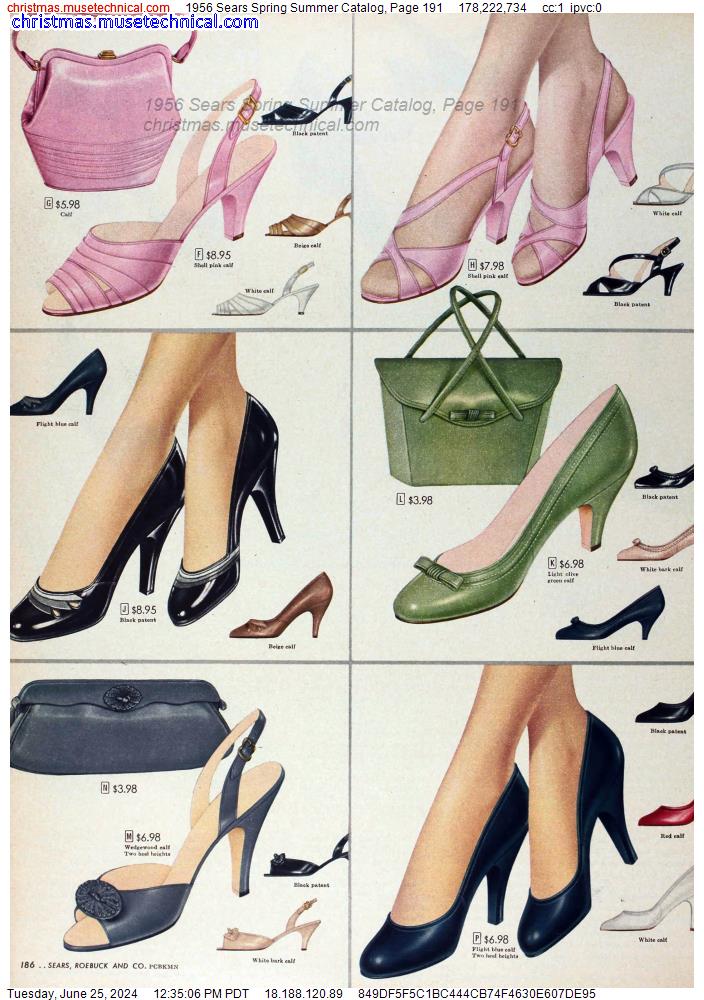 1956 Sears Spring Summer Catalog, Page 191