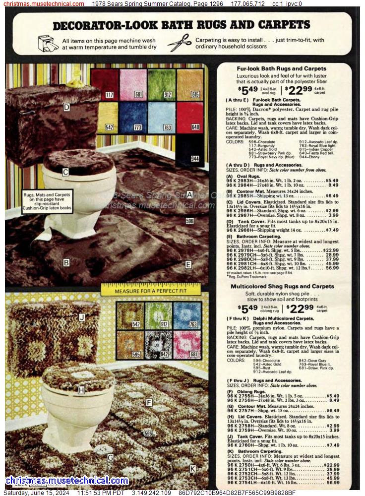 1978 Sears Spring Summer Catalog, Page 1296