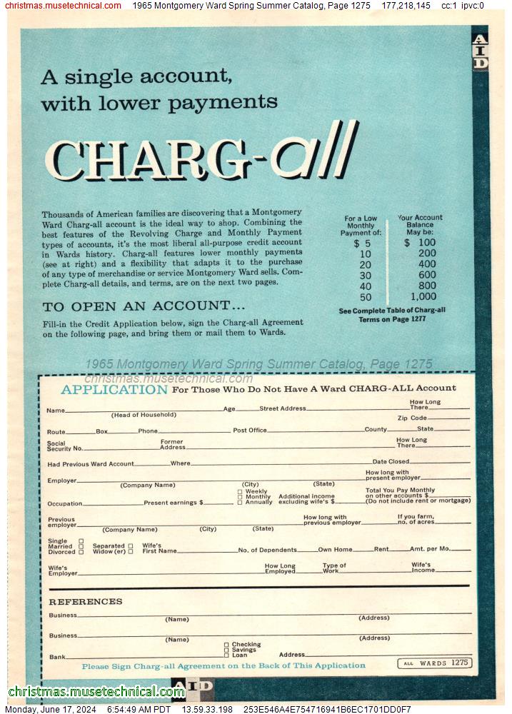 1965 Montgomery Ward Spring Summer Catalog, Page 1275
