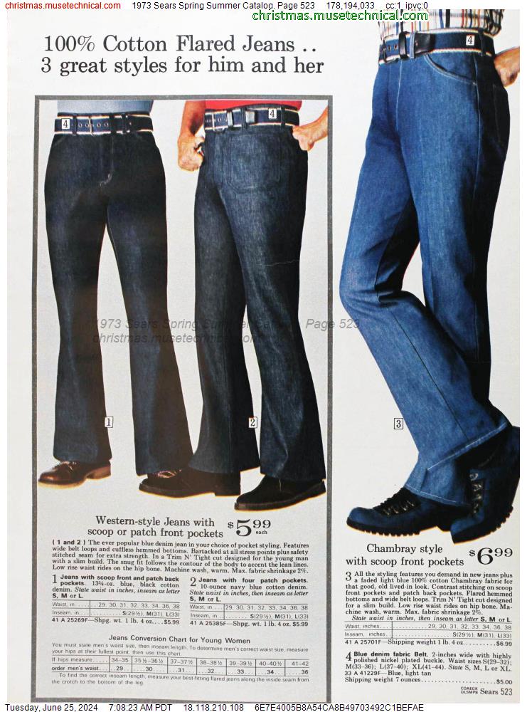 1973 Sears Spring Summer Catalog, Page 523