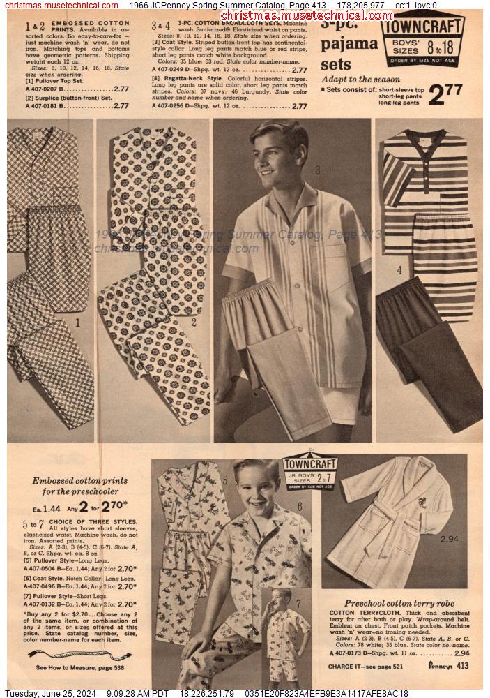 1966 JCPenney Spring Summer Catalog, Page 413
