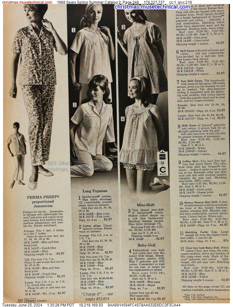 1968 Sears Spring Summer Catalog 2, Page 248