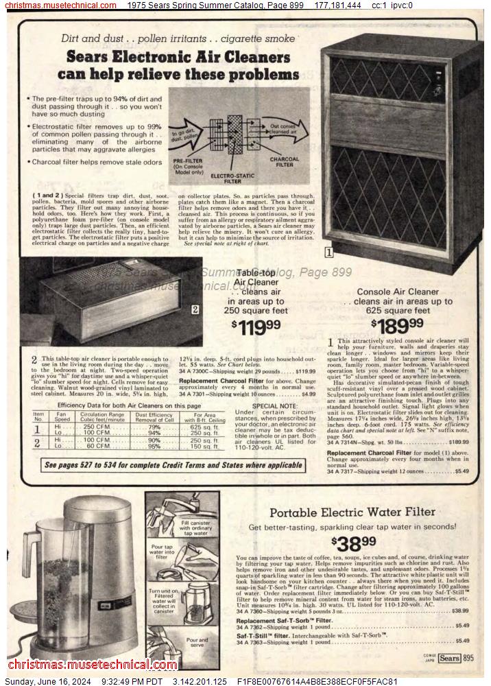 1975 Sears Spring Summer Catalog, Page 899