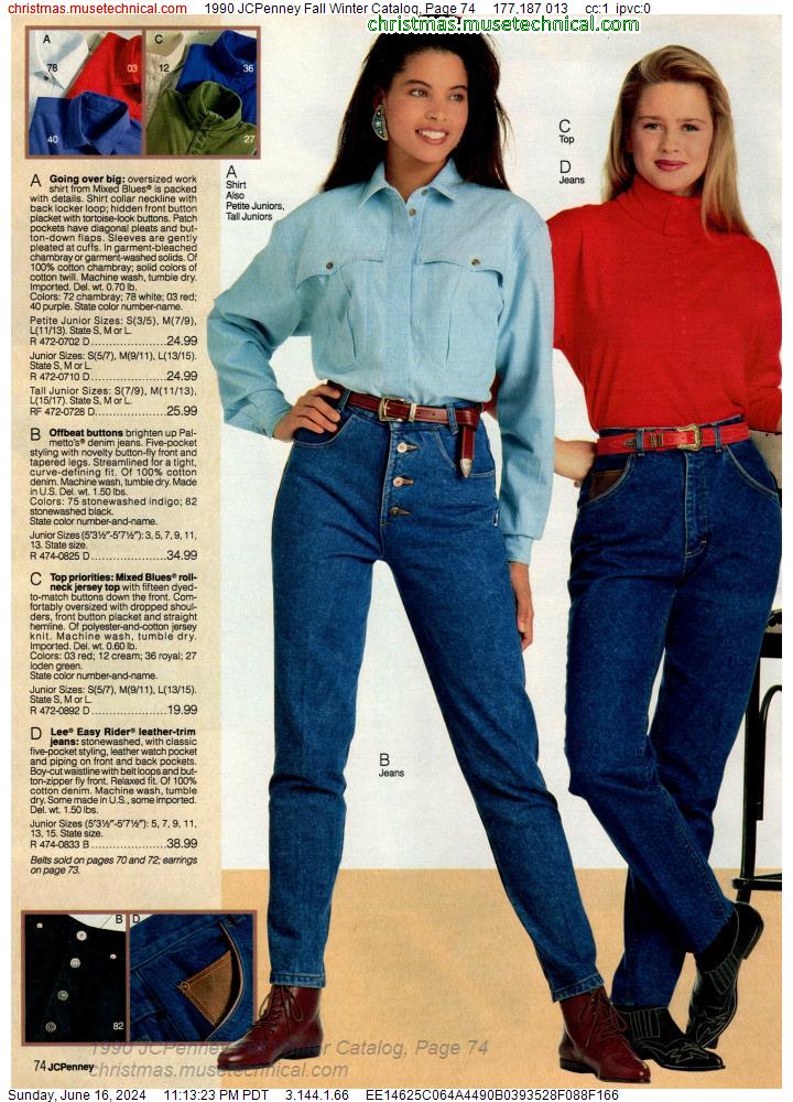 1990 JCPenney Fall Winter Catalog, Page 74