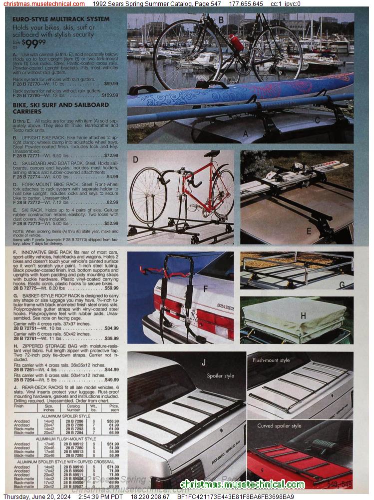 1992 Sears Spring Summer Catalog, Page 547
