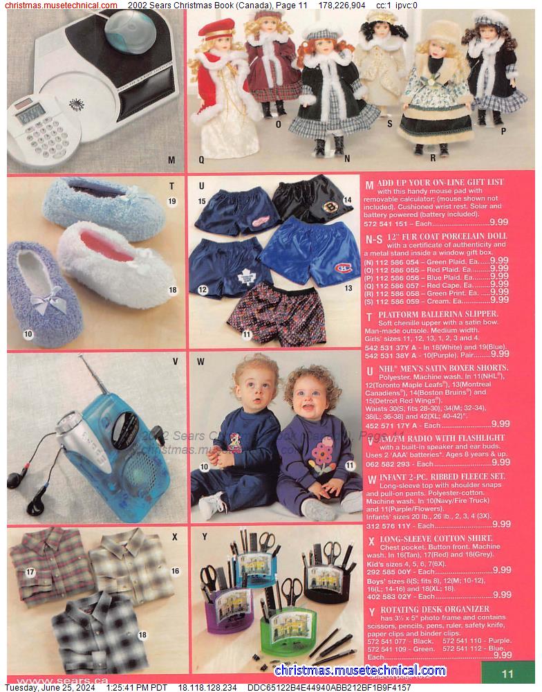 2002 Sears Christmas Book (Canada), Page 11