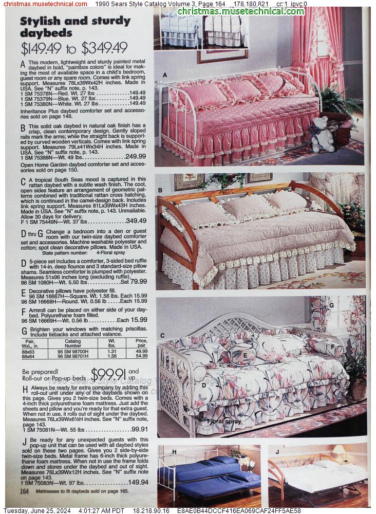 1990 Sears Style Catalog Volume 3, Page 164