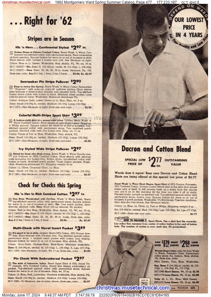 1962 Montgomery Ward Spring Summer Catalog, Page 477