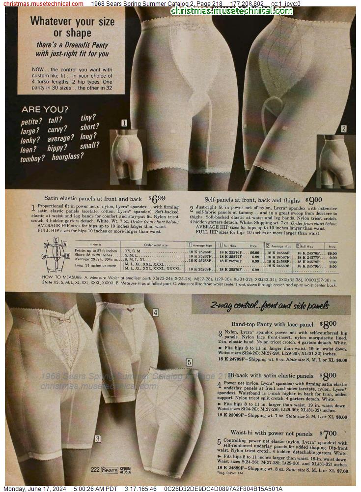 1968 Sears Spring Summer Catalog 2, Page 218