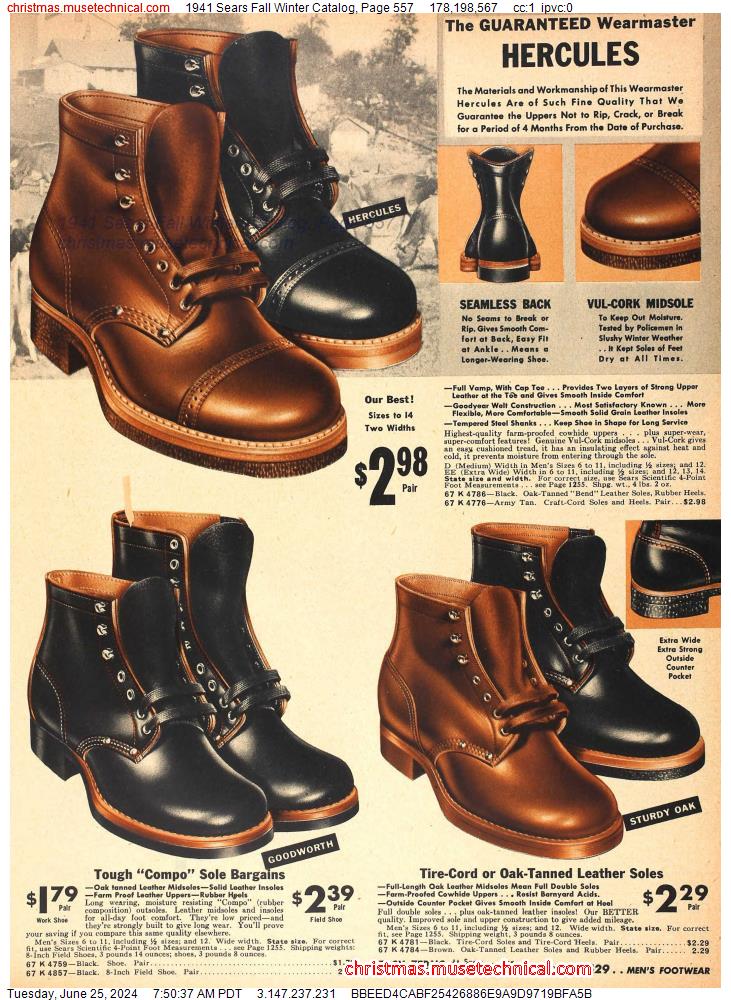 1941 Sears Fall Winter Catalog, Page 557