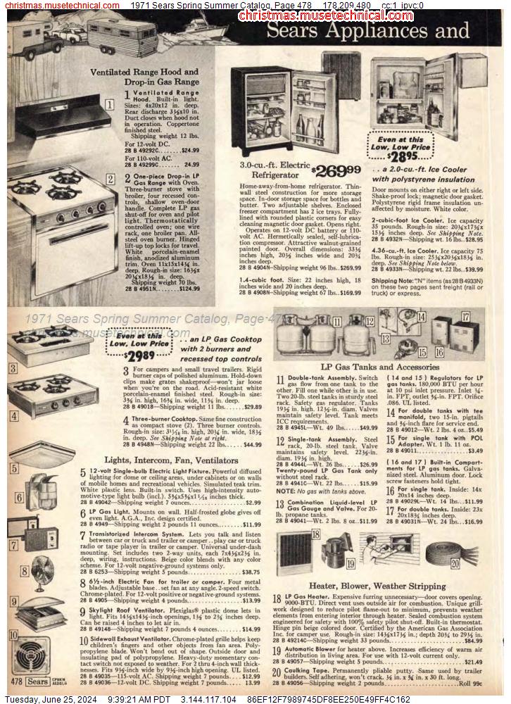 1971 Sears Spring Summer Catalog, Page 478