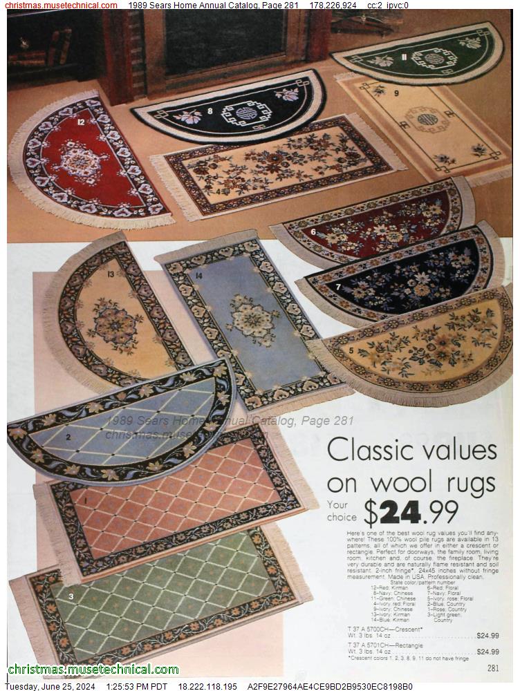1989 Sears Home Annual Catalog, Page 281