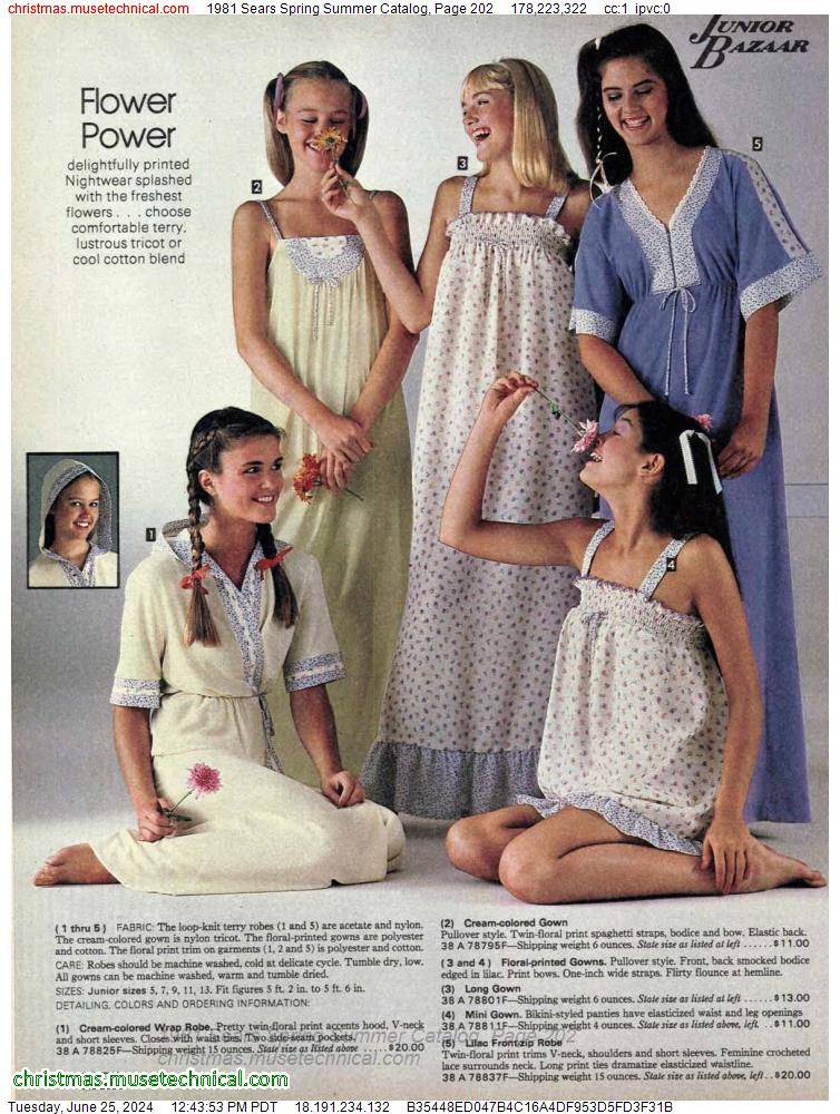 1981 Sears Spring Summer Catalog, Page 202