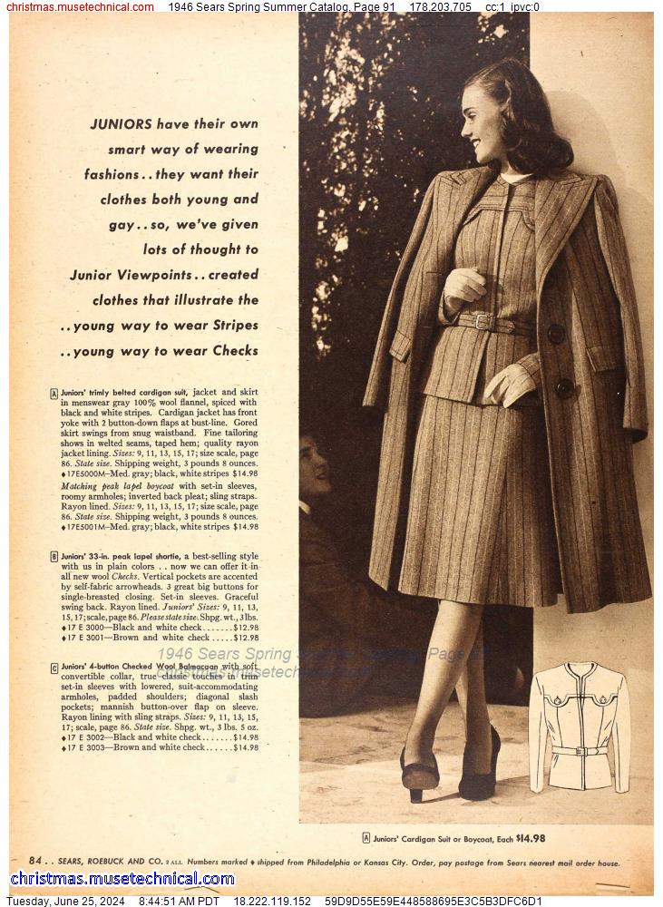 1946 Sears Spring Summer Catalog, Page 91