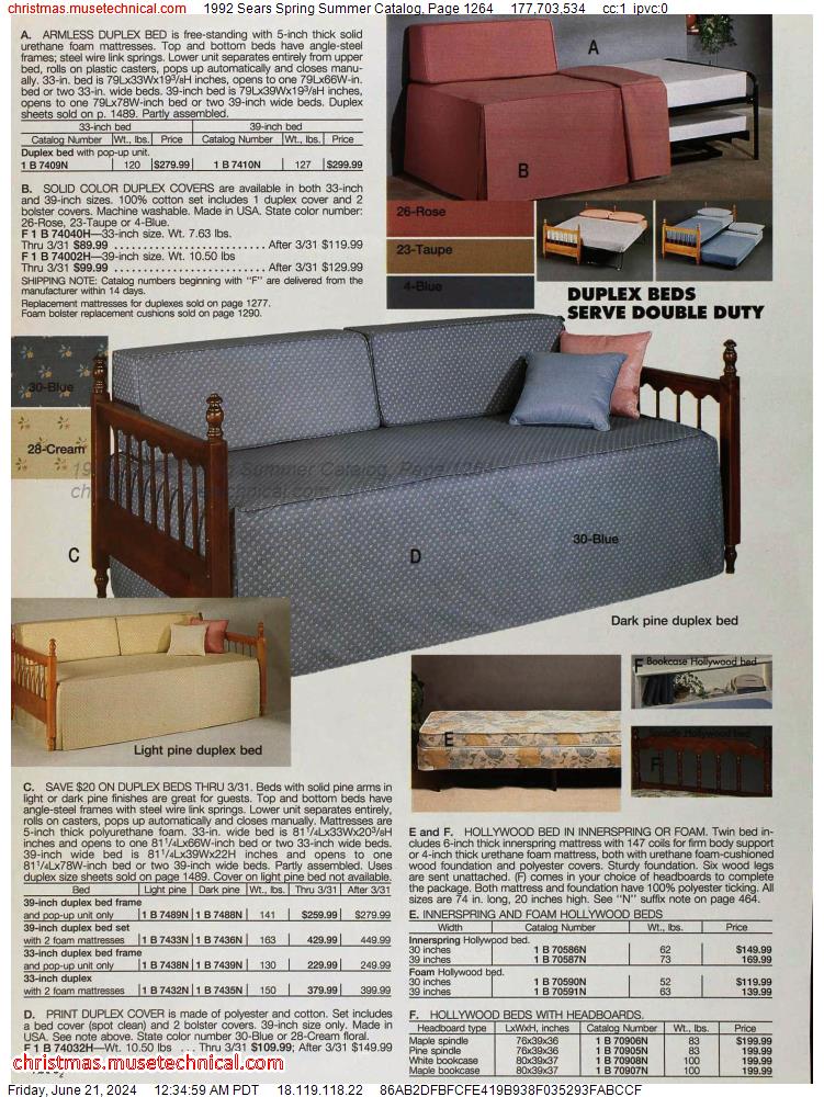 1992 Sears Spring Summer Catalog, Page 1264